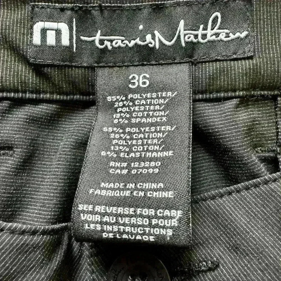 Travis Mathew Black Golf Athleisure Shorts Size 36 10” Inseam - Picture 2 of 4
